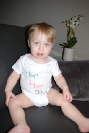 mijn kleinzoon supportert al voor mij